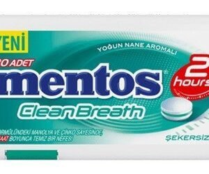 Mentos Clean Breath Candies Mint Flavor (30 Pieces) - sugar free 21 gr