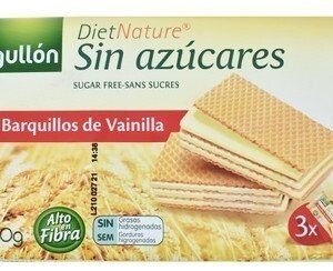 Gullon Diet Nature Wafers Filled with Vanilla (3 Pieces) - sugar free 180 gr