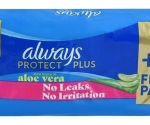 Always Protect Plus Maxi Thick Long Pads Aloe Vera Extract with Wings (14+2 free) 16 per pack
