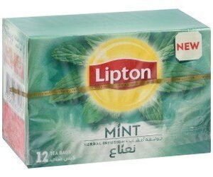 Lipton Herbal Infusion Mint Tea Bags 12 per pack