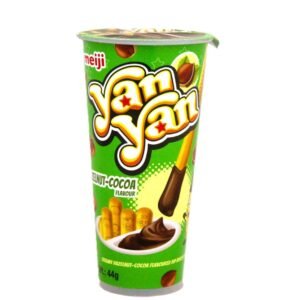 Meiji Yan Yan Finger Biscuits with Creamy Hazelnut & Cocoa Dip 44 gr