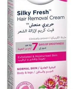 Veet Silky Fresh Exfoliating & Moisturizing Legs & Body Hair Removal Cream with Lotus Flower Extract for Normal Skin