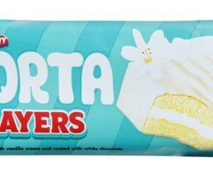 Novy Torta Layers White Chocolate Coated Sponge Cake Filled with Vanilla Cream