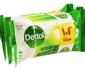 Dettol Original Antibacterial Skin Wipes (2+1 Free) - alcohol free
