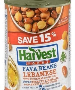Harvest Foods Foul Lebanese Fava Beans with Chickpeas & Olive Oil (15% Off) - preservatives free