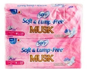 Sofy Soft & Lump Free Long Maxi Thick Pads with Wings Musk Scent (Special Offer)