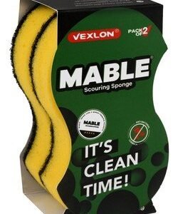 Vexlon Green & Yellow Sponge Scourers