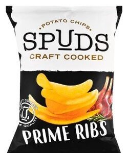 Spuds Craft Cooked Prime Ribs Potato Chips - artificial colors free  preservatives free