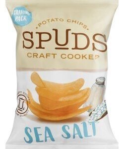 Spuds Craft Cooked Sea Salt Potato Chips - artificial colors free  preservatives free