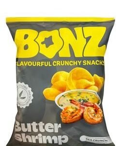 Bonz Crunchy Butter Shrimp Snacks - artificial colors free  preservatives free