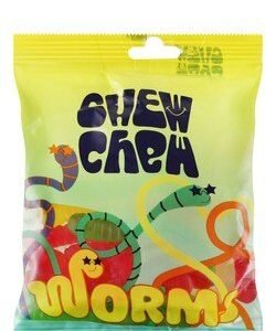 Chew Chew Worms Gummy Candies - pig derivatives free