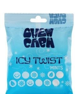 Chew Chew Icy Twist Hard Candies Mint Flavor - pig derivatives free