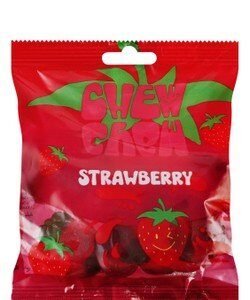 Chew Chew Jelly Candies Strawberry Flavor - pig derivatives free