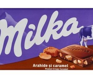 Milka Chocolate Slab Filled with Peanuts & Crispy Caramel
