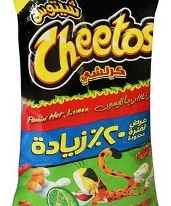 Cheetos Crunchy Flamin Hot Lemon Corn Chips (20% Extra)