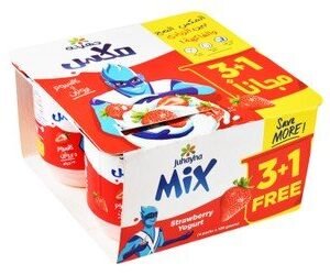 Juhayna Mix Strawberry Yogurt (3+1 Free)