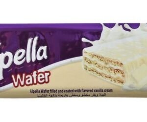 Alpella Wafer Coated & Filled with Vanilla Cream - pork fat derivatives free  alcohol free