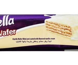 Alpella White Chocolate Coated Wafers Filled with Vanilla Cream - pork derivatives free  alcohol free