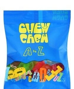 Chew Chew A-Z Gummy Candies Fruit Flavor - pig derivatives free