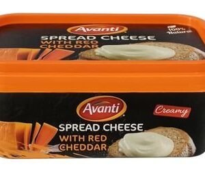 Avanti Full Fat Creamy Processed Cheese Spread with Red Cheddar