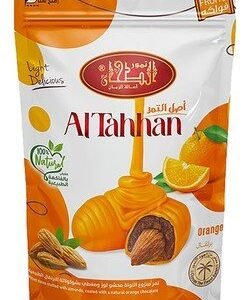 Al Tahhan Chocolate & Orange Coated Dates Filled with Almonds - preservatives free  chemical free