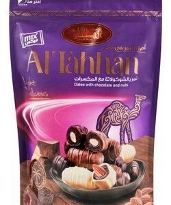 Al Tahhan Assorted Chocolate Coated Dates Filled with Almonds - preservatives free  chemical free