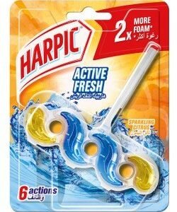 Harpic Active Fresh Toilet Rim Block Citrus Scent