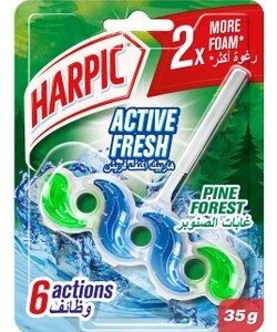Harpic Active Fresh Toilet Rim Block Pine Scent