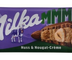 Milka Mmmax Chocolate Slab Filled with Nougat Cream & Hazelnuts
