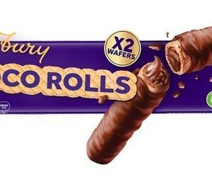 Cadbury Choco Rolls Wafers Filled & Coated with Chocolate
