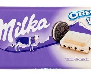 Milka White Chocolate Slab Filled with Oreo