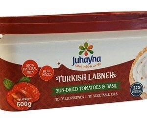 Juhayna Turkish Labneh with Sun-Dried Tomatoes & Basil - preservatives free  vegetable oils free