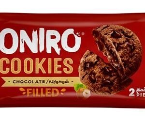 Oniro Chocolate Chip Cookie Filled with Cocoa & Hazelnut Cream - hydrogenated fats free