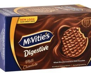McVitie s Digestive Milk Chocolate Coated Wheat Biscuits - hydrogenated vegetable oil free  artificial colors free  artificial flavors free
