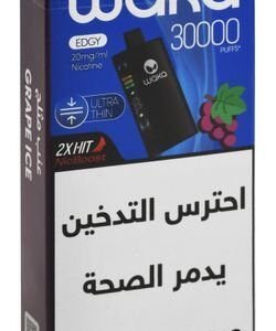 Waka Edgy 30000 Puffs Disposable Vape Grape Ice Flavor (20mg/ml)