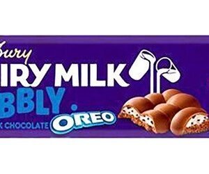 Cadbury Dairy Milk Bubbly Milk Chocolate Bar Oreo Flavor