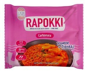 Good Seoul Rapokki Instant Rice Cake Carbonara Flavor with Ramen